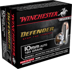 Winchester Ammo Defender, Win S10mmpdb 10mm      180 Bd   Dfn          20/10