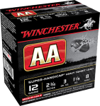 Winchester Ammo Aa, Win Aaha128    Aa Sup  Hnd  11/8             25/10