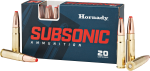 Hornady Subsonic, Horn 80877  Subsonic 300bo 190 Sub-x         20/10