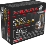 Winchester Ammo Pdx1 Defender, Win S40swpdb1 40s     180 Pdx                20/10
