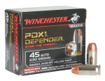 Winchester Ammo Pdx1 Defender, Win S45pdb    45       230 Pdx               20/10