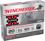 Winchester Ammo Super X, Win X20rsm5    Supx          Slug             5/50