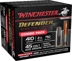 Winchester Ammo Defender, Win S41045pd   Defender 410/45 Combo         20/10