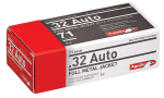 Aguila Target & Range, Aguila 1e322110 32auto       71 Fmj          50/20