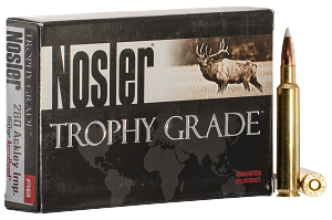 Nosler Trophy Grade, Nos 60076 Trophy 280 Ai   160 Acu            20/10