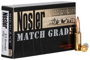 Nosler Match Grade, Nos 44501 Match       6.5 Grn  123 Cc        20/10
