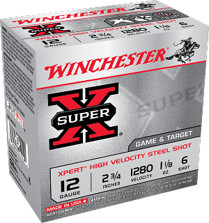 Winchester Ammo Super X, Win We12gth6   Xpert     11/8 Stl            25/10