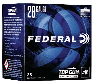 Federal Top Gun, Fed Tgs28219   Top Gun 28 2.75 3/4           25/10