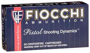 Fiocchi Range Dynamics, Fio 357sigap  357s       124 Fmj             50/20