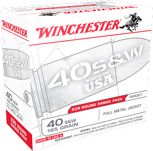 Winchester Ammo Usa, Win Usa40w    40s        165 Fmj            200/03